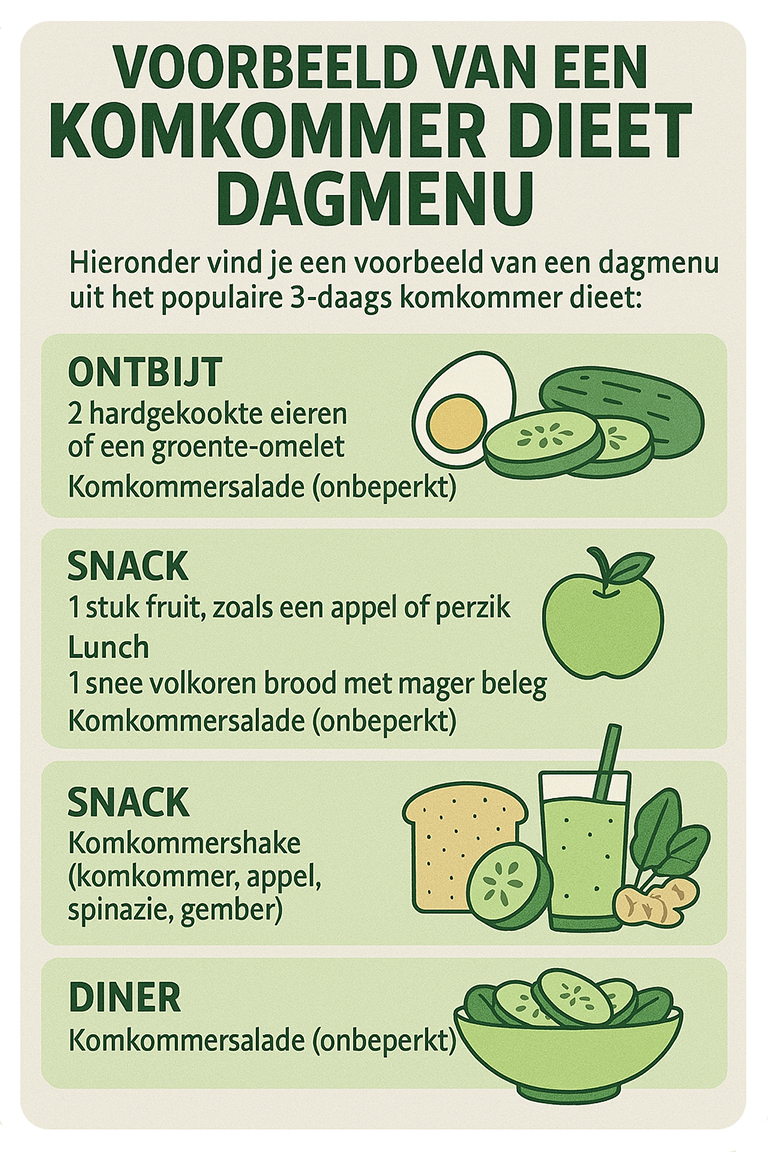 Infographic komkommersalade